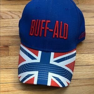 Blue and Red Buffalo Cap from London Bills game 2023